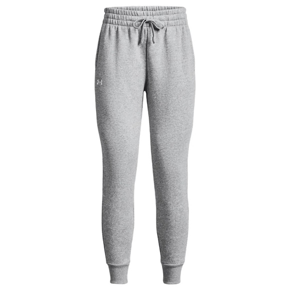 Under Armour Women's Rival Fleece Joggers Sweat Pants Gray XXLS Drawstring - Picture 2 of 11